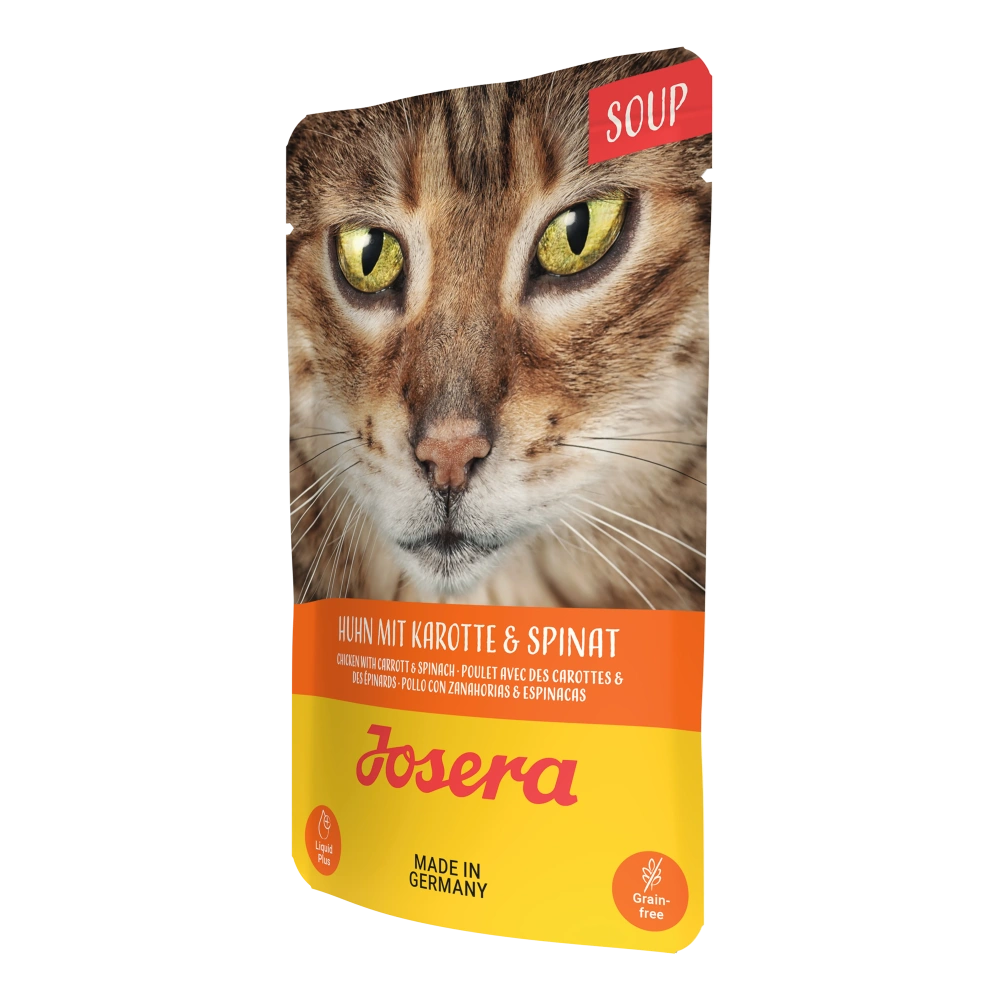 Josera Sopa de Pollo con Zanahoria y Espinacas Comida Húmeda para Gatos al mejor precio -Todoanimal.es