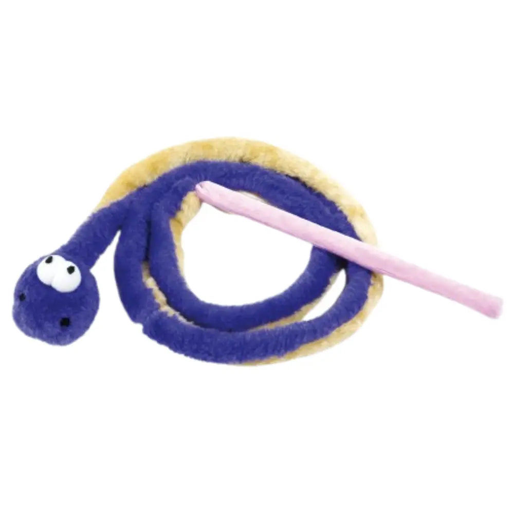 Juguete Gatos Serpiente Peluche con Vara 137 cm al mejor precio -Todoanimal.es