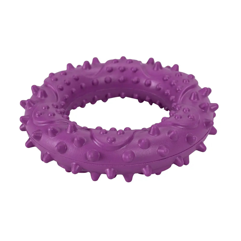 Juguete Hoop de Goma para Perro, Violeta 9.2x9.2x2.4cm FREEDOG