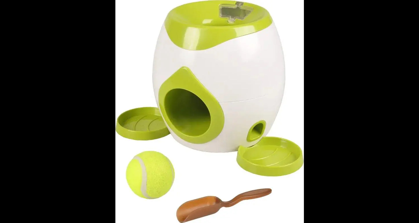 Juguete Interactivo Dispensador Snack Y Pelota Tenis Flamingo