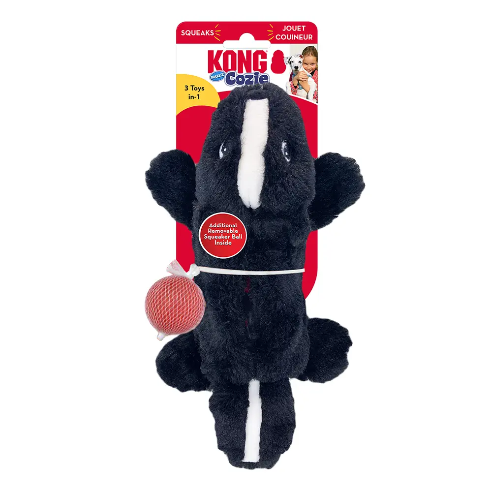 Juguete KONG Cozie Pocketz Mofeta Tamaño Sm KONG