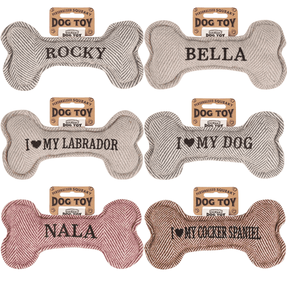 Juguete Mordedor Hueso Chillón para Perros Personalizado al mejor precio -Todoanimal.es