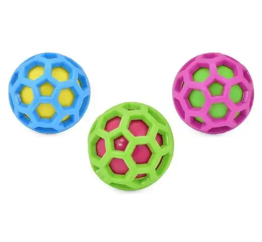 Juguete Perro Pelota Doble Con Sonido 7,6Cm NAYECO