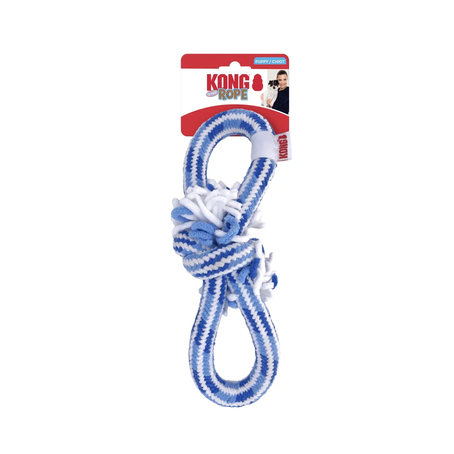 Juguete para Tirar de Cuerda para Cachorros KONG Rope Tug Tamaño Mediano KONG