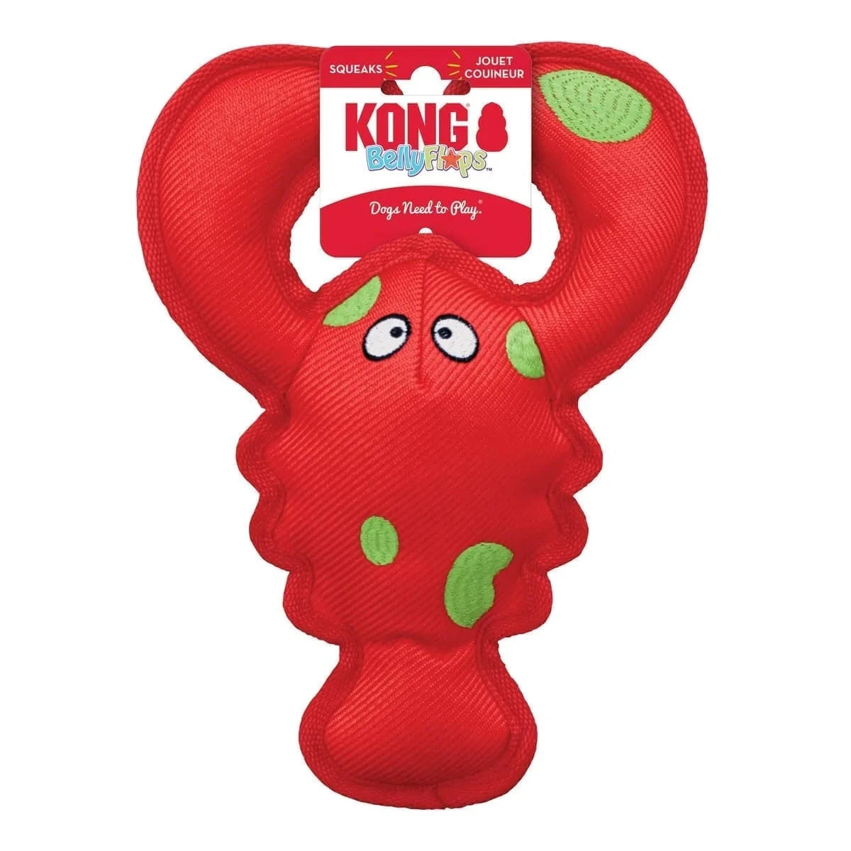 Kong Belly Flops Lobster Juguete para Perros al mejor precio -Todoanimal.es