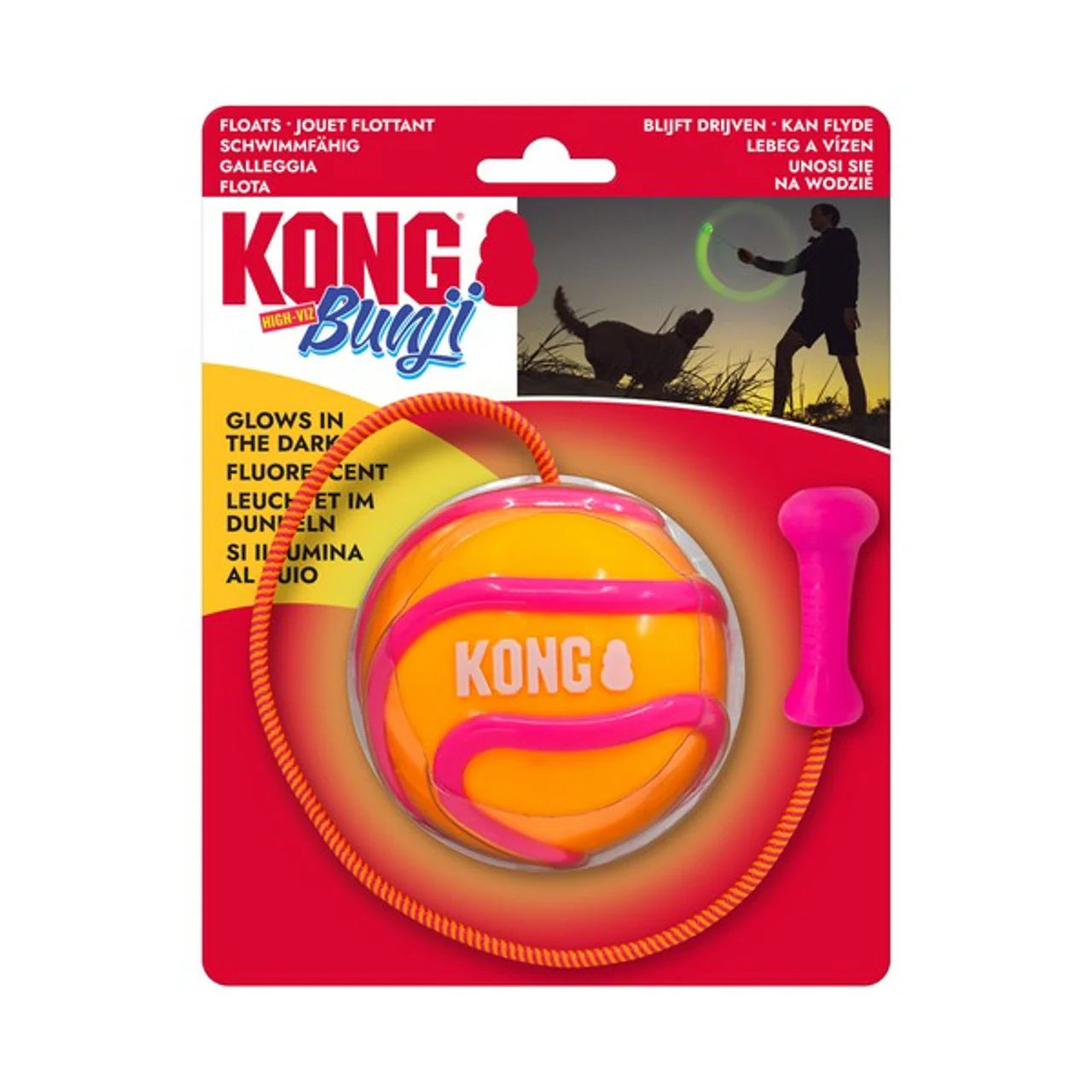 Kong Bunji High-Viz Ball Pelota Juguete para Perros al mejor precio -Todoanimal.es