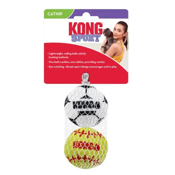 Kong Cat Sport Balls 2-Pk GLORIA PETS S.L.