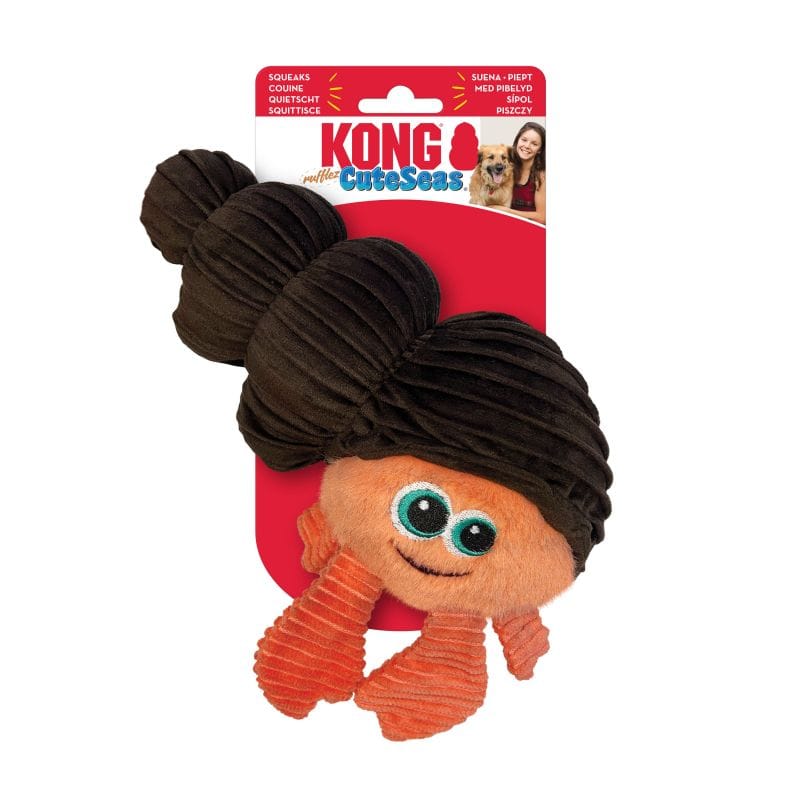 Kong Cuteseas Rufflez Hermit Crab S/M Juguete para Perros al mejor precio -Todoanimal.es