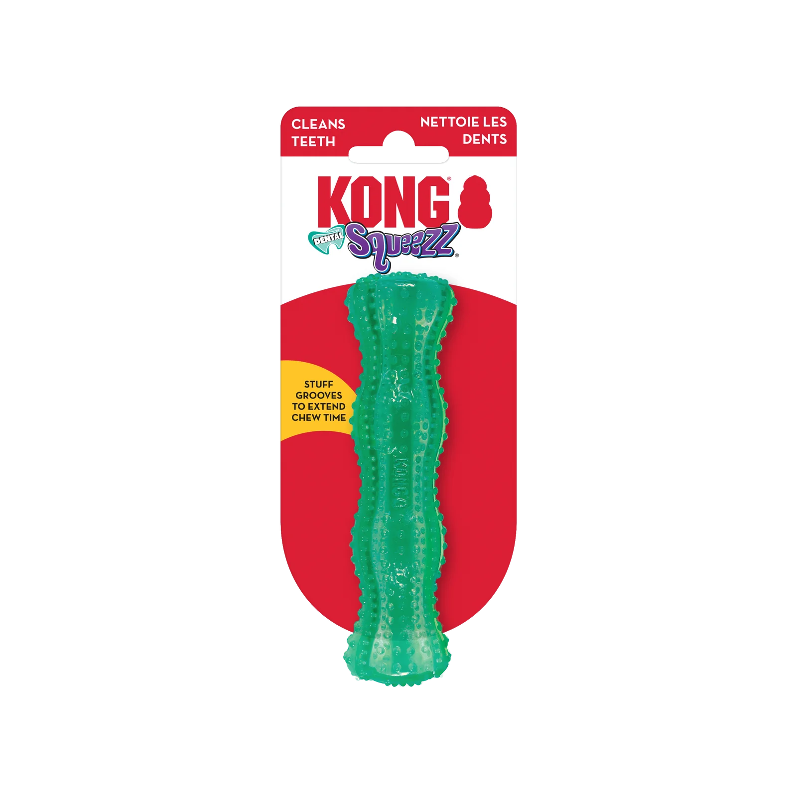 Kong Squeezz Dental Stick M Juguete para Perros al mejor precio -Todoanimal.es