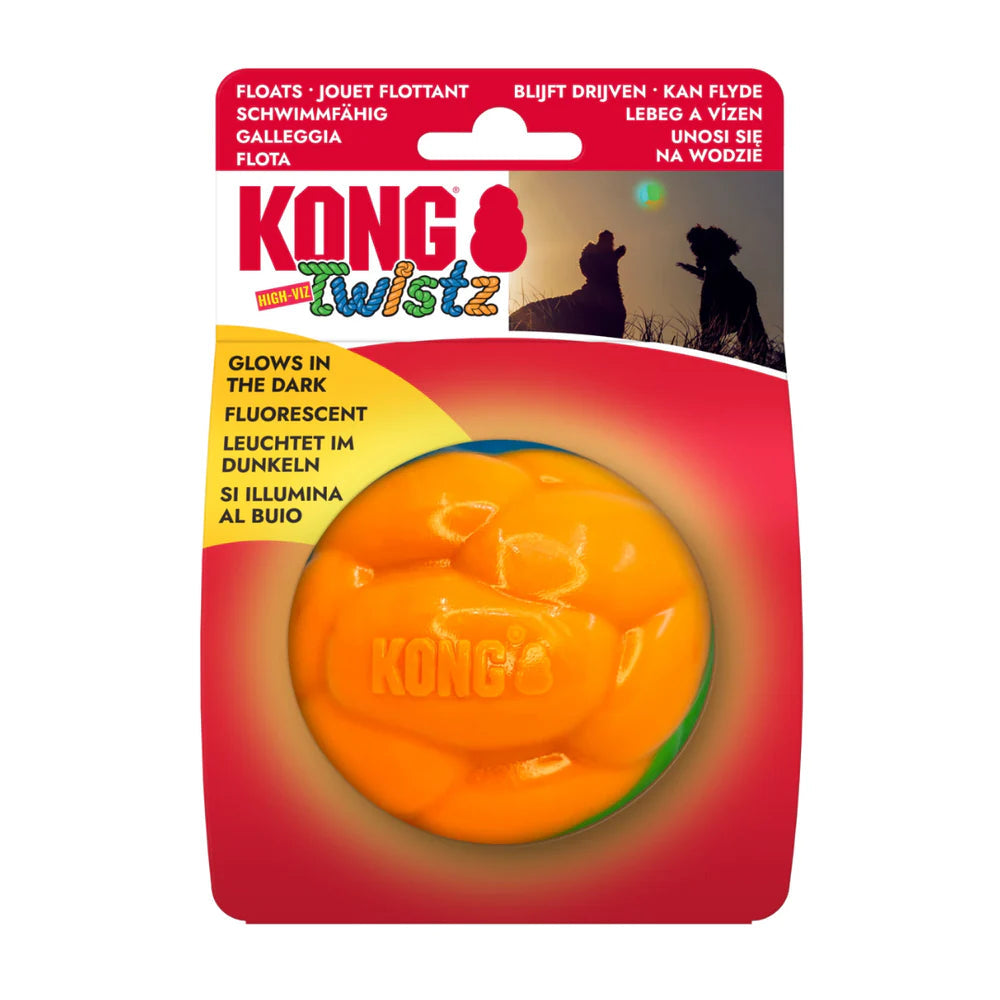 Kong Twistz High-Viz Juguete Reflectante para Perros al mejor precio -Todoanimal.es