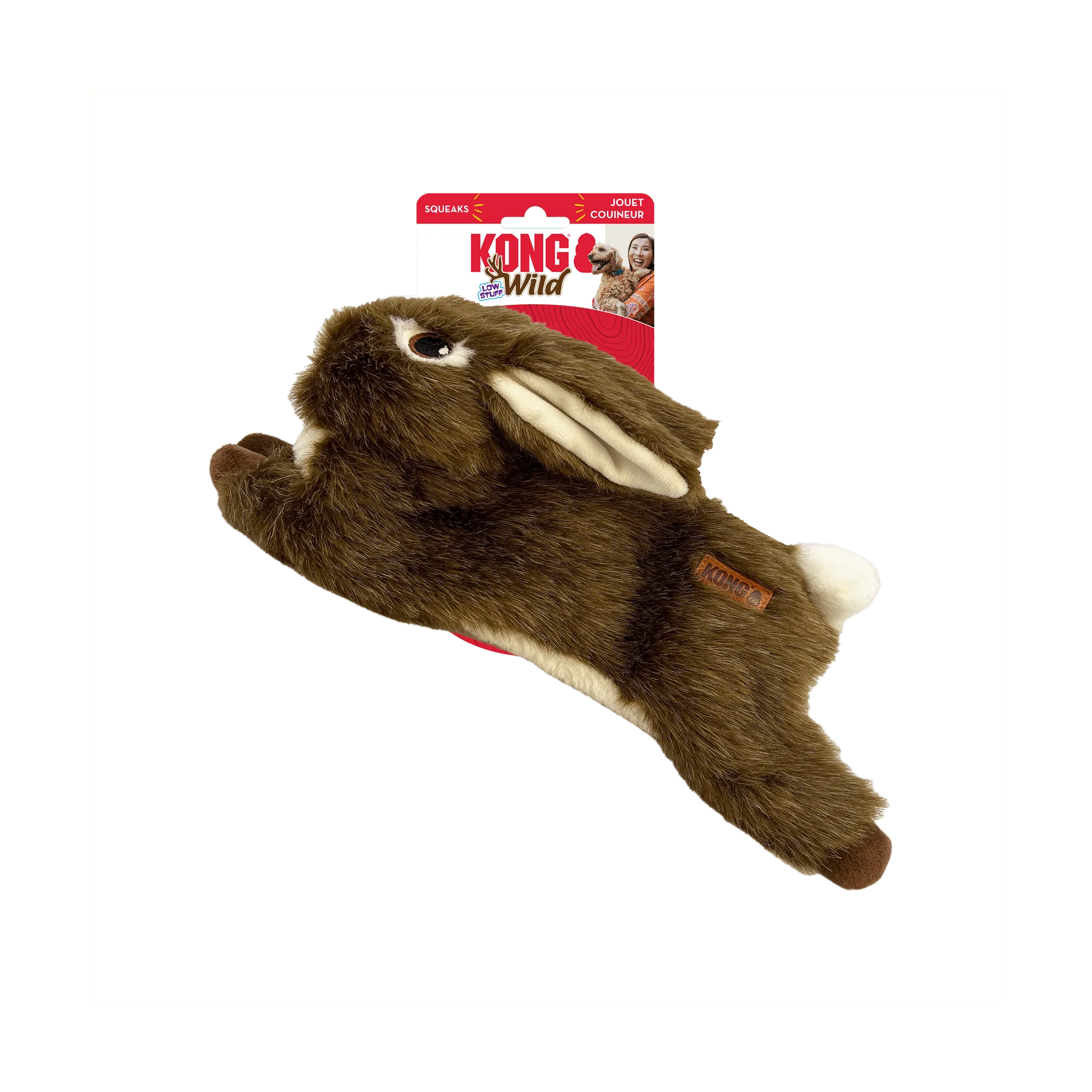 Kong Wild Low Stuff Liebre M Juguete para Perros al mejor precio -Todoanimal.es