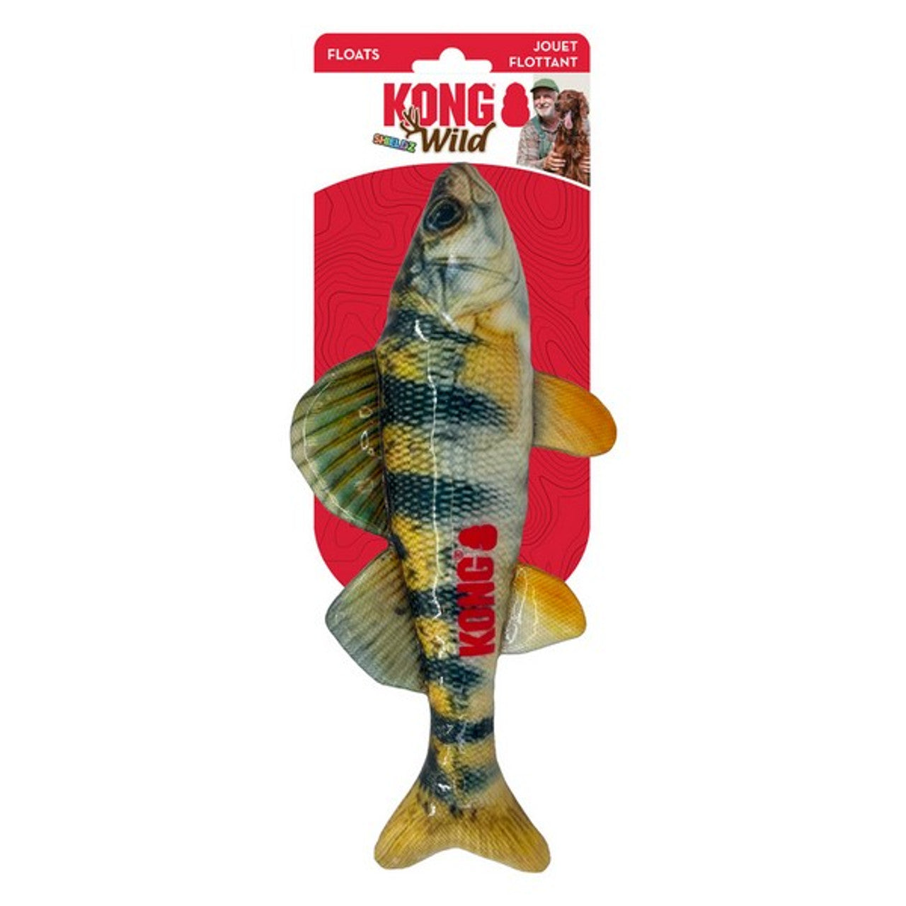 Kong Wild Shieldz Trout M Juguete para Perros al mejor precio -Todoanimal.es