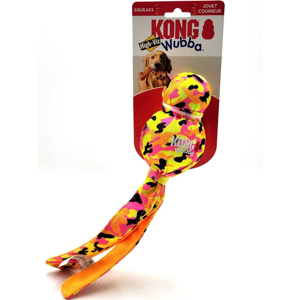 Kong Wubba Ballistic High-Viz Juguete para Perros al mejor precio -Todoanimal.es
