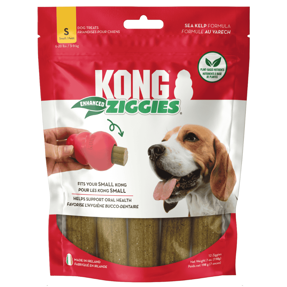 Kong Ziggies Enhanced Snack para Perros Adultos y Cachorros al mejor precio -Todoanimal.es