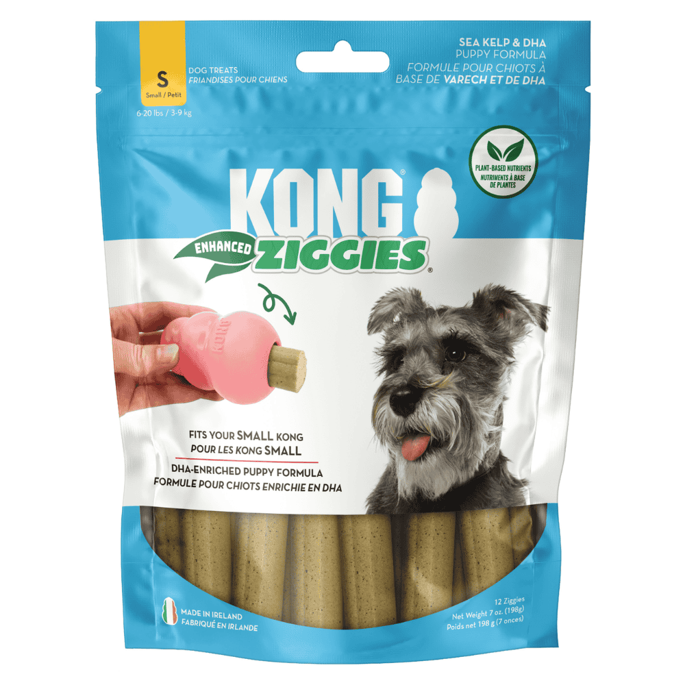 Kong Ziggies Enhanced Snack para Perros Adultos y Cachorros al mejor precio -Todoanimal.es