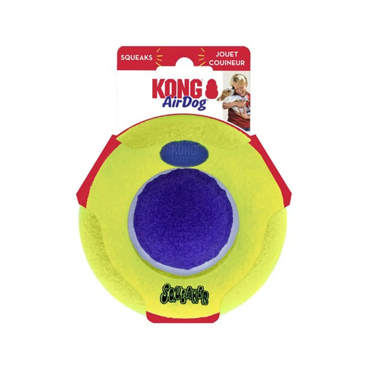 Juguete KONG AirDog Squeaker Saucer Tamaño Md/Lg KONG