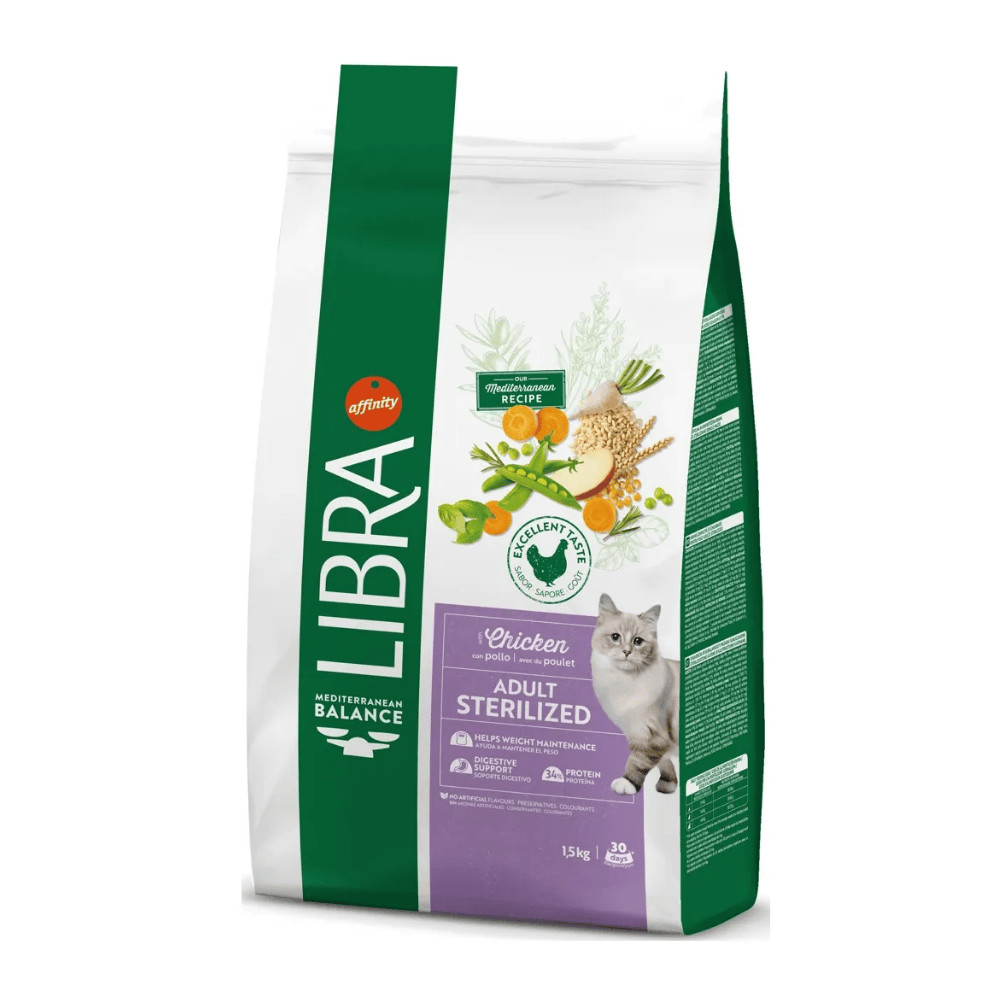 Libra Cat Adult Sterilized Chicken Pienso con Pollo para Gatos Esterilizados al mejor precio -Todoanimal.es