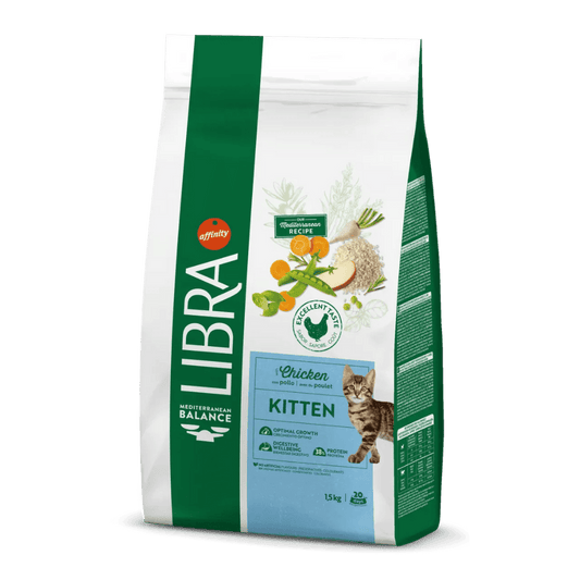 Libra Cat Kitten Chicken 1.5 kg Pienso de Pollo para Gatitos al mejor precio -Todoanimal.es