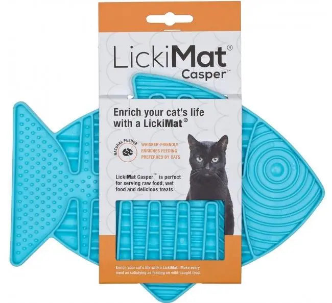 Lickimat Gato Casper Turquesa 16X22X0.7Cm GLORIA PETS S.L.