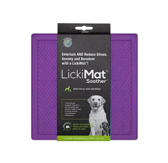 Lickimat Perro Classic Soother Morado 20X20X0.7Cm GLORIA PETS S.L.