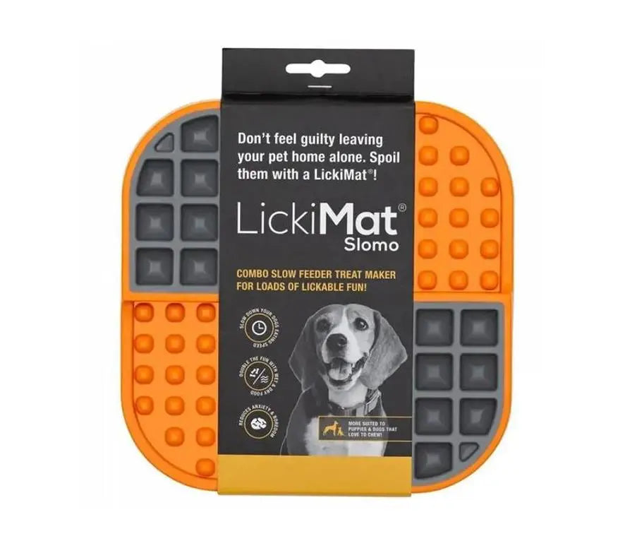 Lickimat Perro Slomo Naranja 20X20X1.7Cm GLORIA PETS S.L.