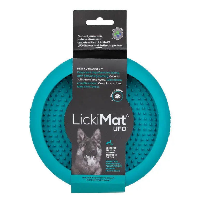 Lickimat Perro Ufo Turquesa 4X18X18Cm GLORIA PETS S.L.