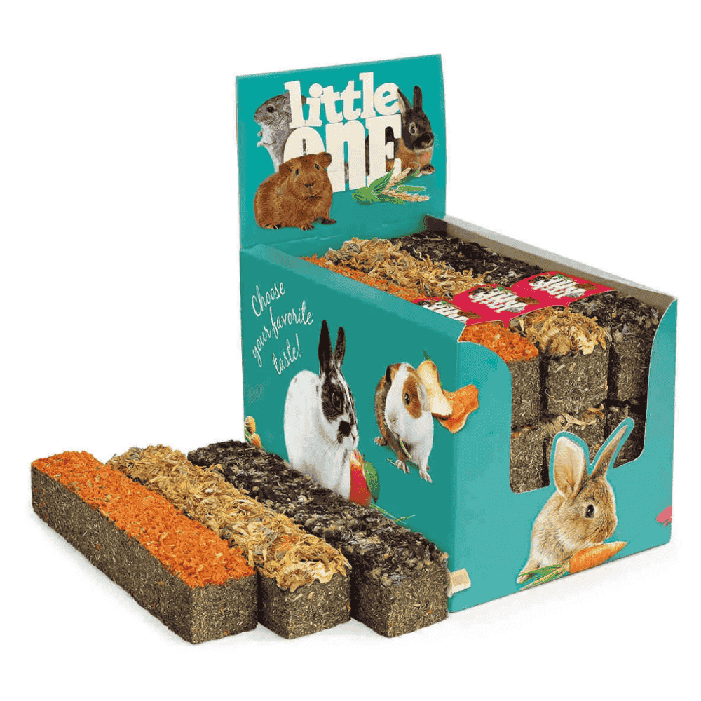 Little One Stick Surtido Pradera Zanahoria, Caléndula y Malva 85 g al mejor precio -Todoanimal.es