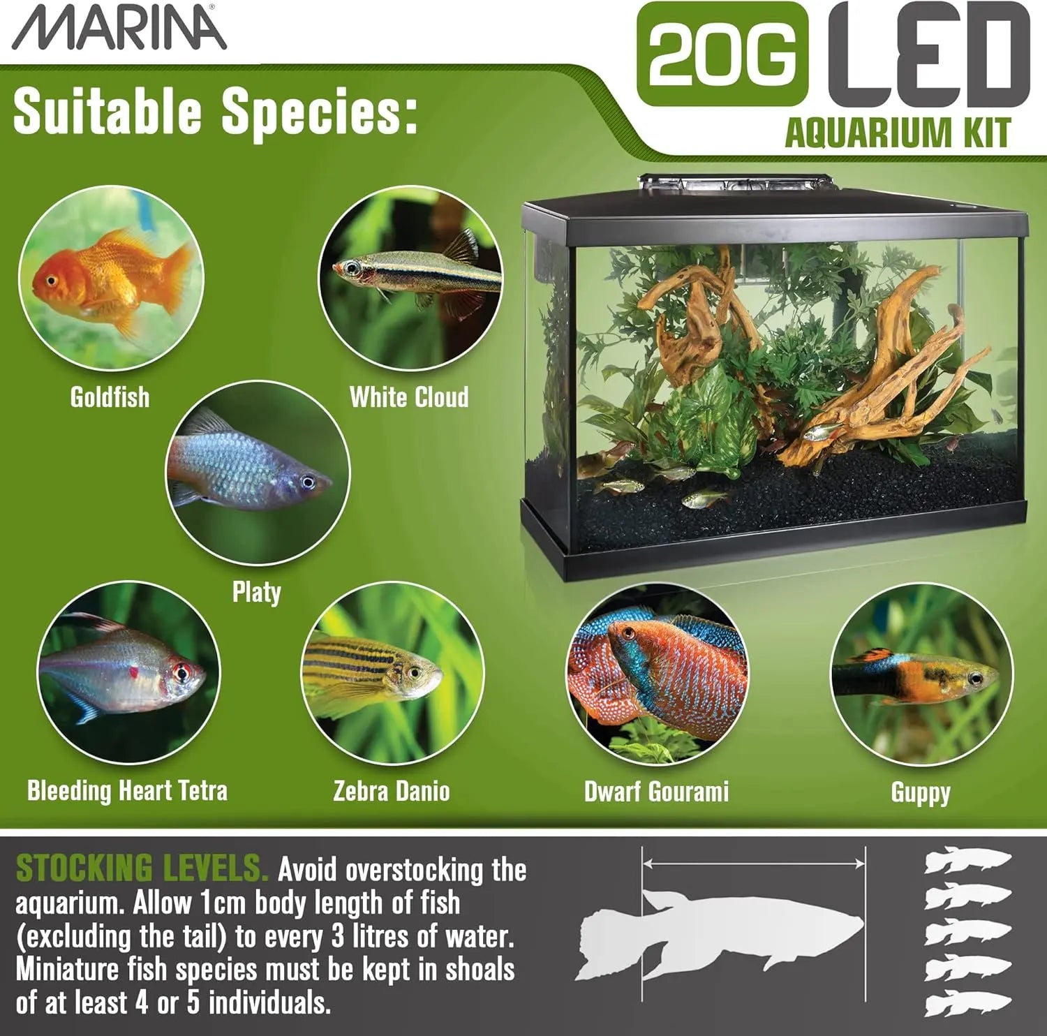 Marina Lux Kit Acuario 75 L al mejor precio -Todoanimal.es