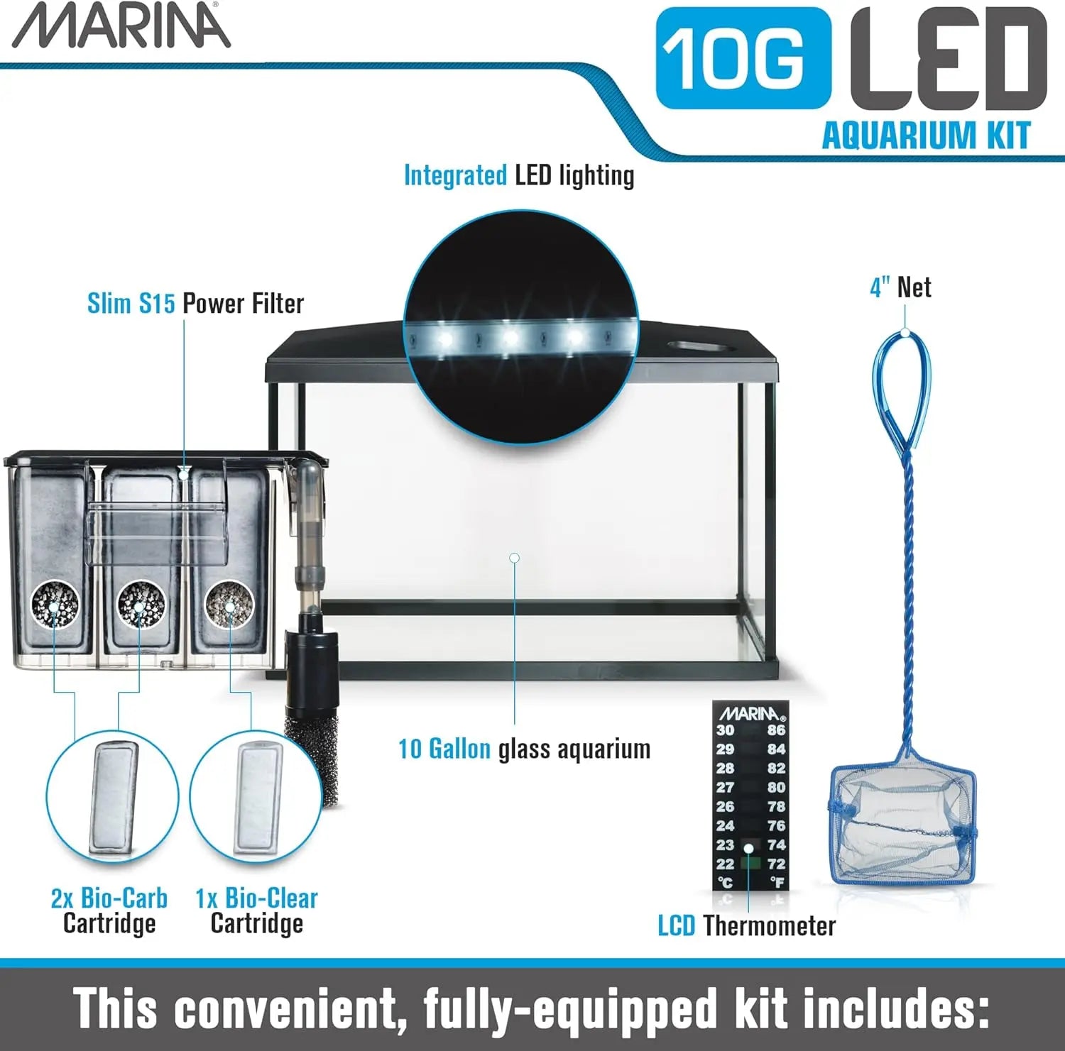 Marina Lux Kits Acuario 38 L al mejor precio -Todoanimal.es