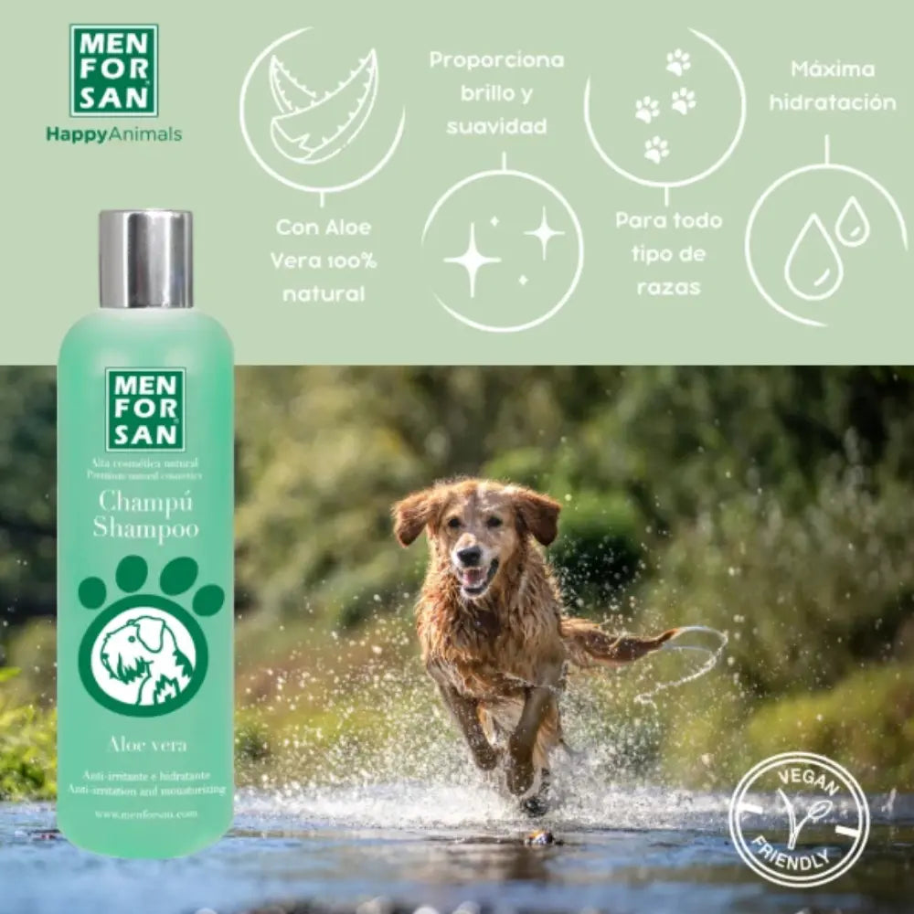 Menforsan Champú Aloe Vera 1L al mejor precio -Todoanimal.es