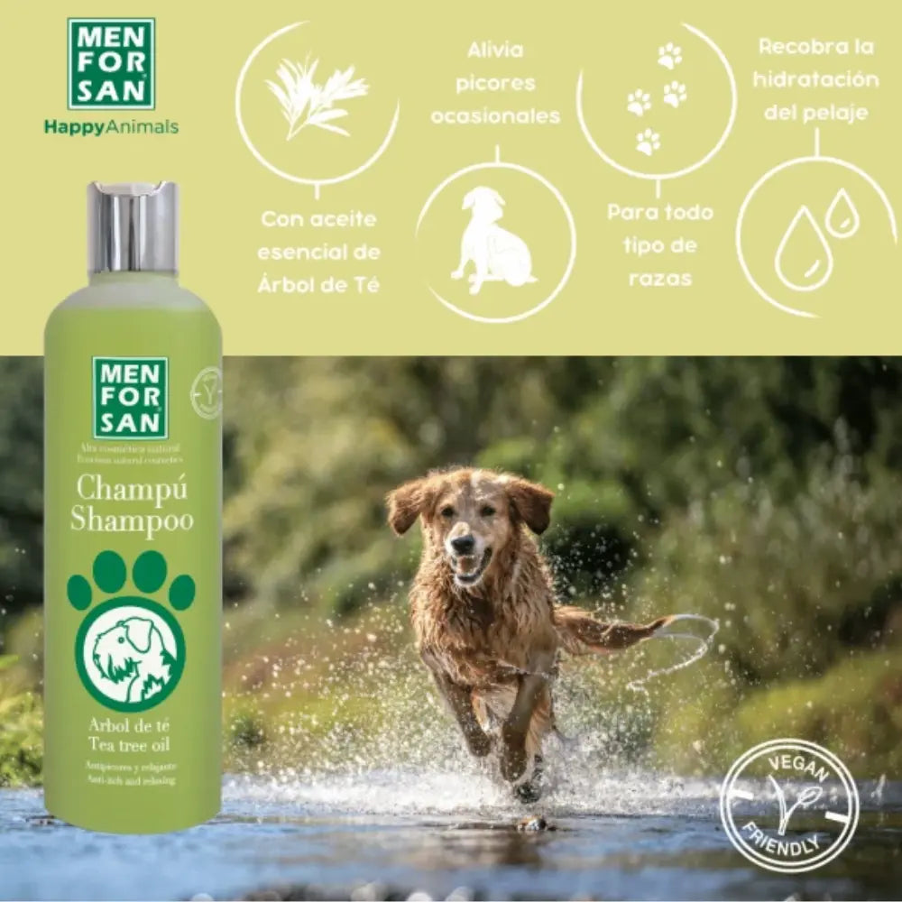 Menforsan Champú Arbol de Té al mejor precio -Todoanimal.es