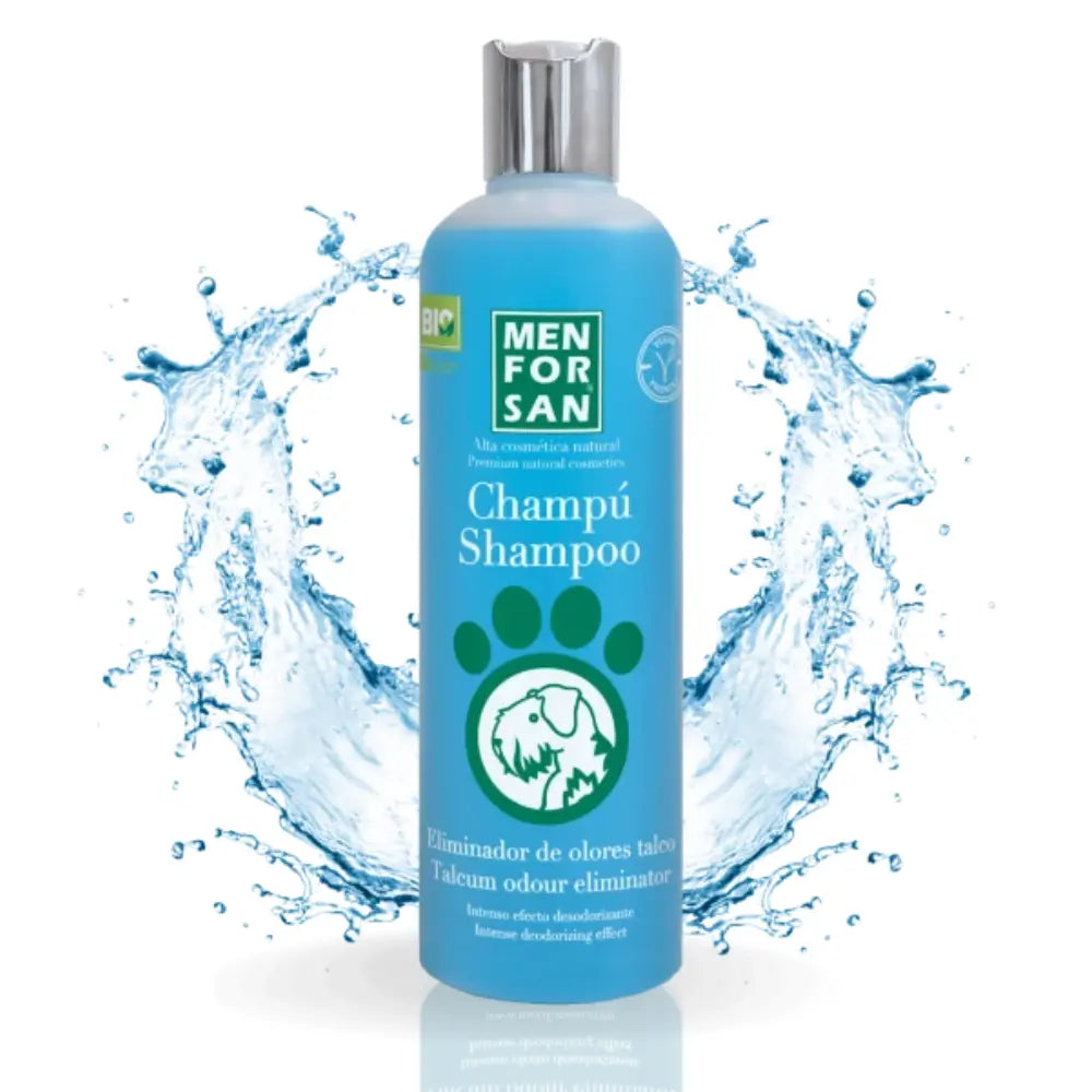 Menforsan Champú Eliminador de Olores Talco 300 ml al mejor precio -Todoanimal.es