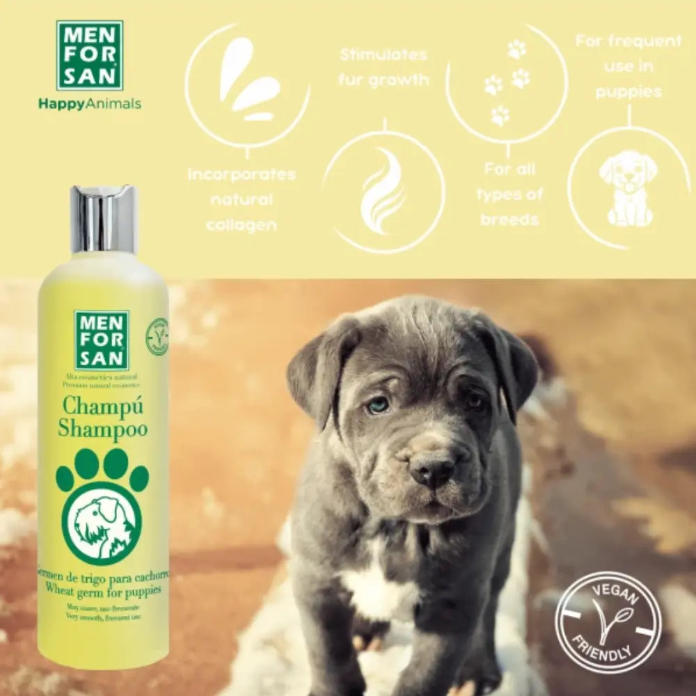 Menforsan Champú Germen de Trigo Cachorros 300 ml al mejor precio -Todoanimal.es