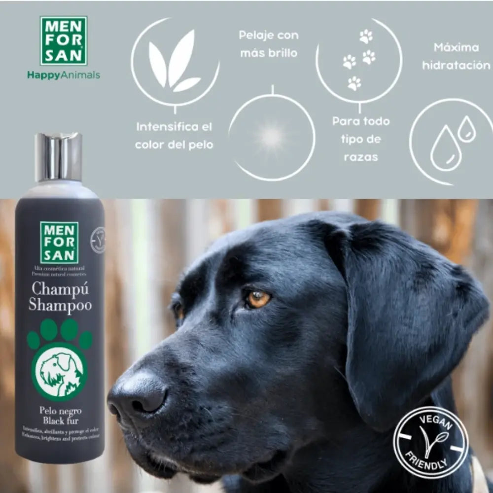 Menforsan Champú Pelo Negro 300 ml al mejor precio -Todoanimal.es