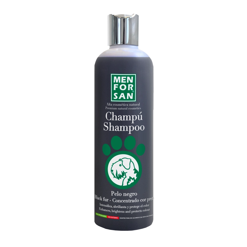 Menforsan Champú Pelo Negro 300 ml al mejor precio -Todoanimal.es