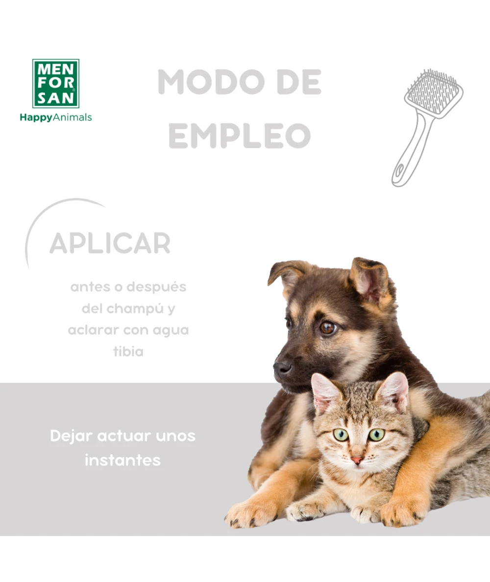 Menforsan Desenredante Acondicionador para Perros y Gatos al mejor precio -Todoanimal.es