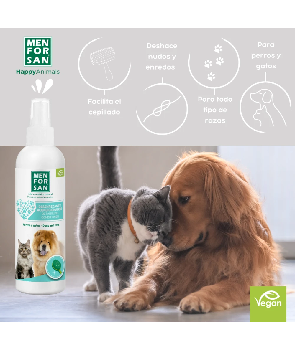 Menforsan Desenredante Acondicionador para Perros y Gatos al mejor precio -Todoanimal.es