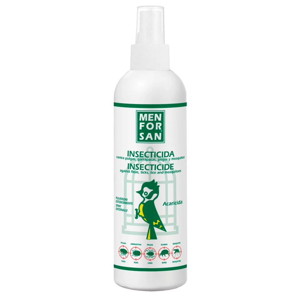 Menforsan Insecticida Pájaros 250 ml Spray al mejor precio -Todoanimal.es