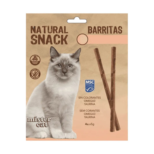 Mister Cat Snack Natural Barritas para Gatos Pack Ahorro al mejor precio -Todoanimal.es