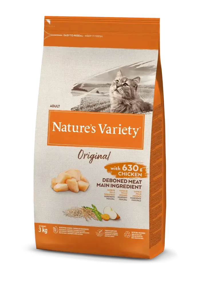 NATURE'S VARIETY CAT ORIGINAL POLLO 3KG AFFINITY PETCARE, S.A. UNIPERSONAL