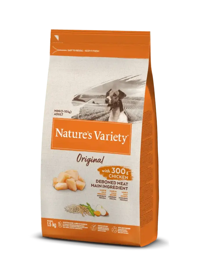 NATURE'S VARIETY DOG ORIGINAL MINI POLLO 1,5KG AFFINITY PETCARE, S.A. UNIPERSONAL