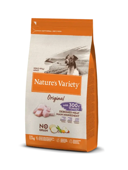 NATURE'S VARIETY DOG ORIGINAL NO GRAIN MINI PAVO 1,5KG AFFINITY PETCARE, S.A. UNIPERSONAL