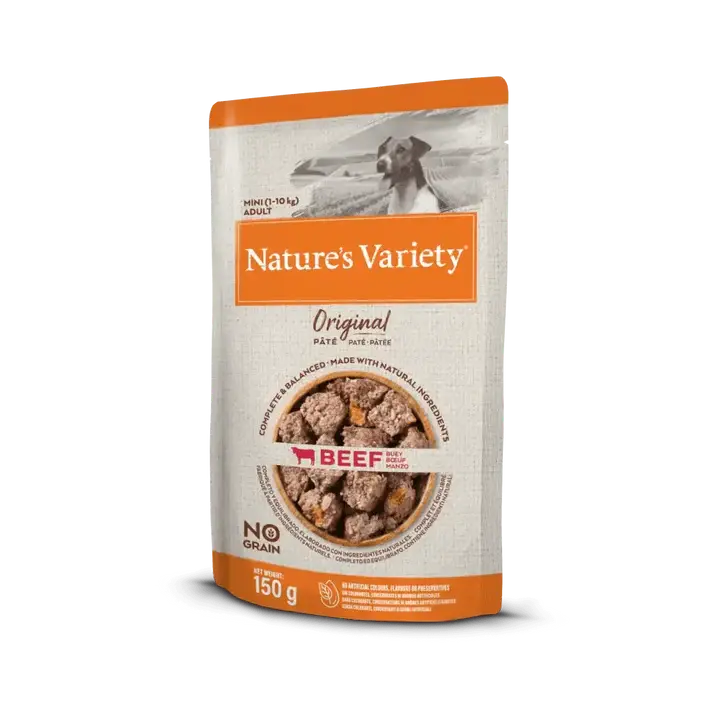 NATURE'S VARIETY DOG ORIGINAL PATÉ MINI BUEY 150GR TARRINA AFFINITY PETCARE, S.A. UNIPERSONAL