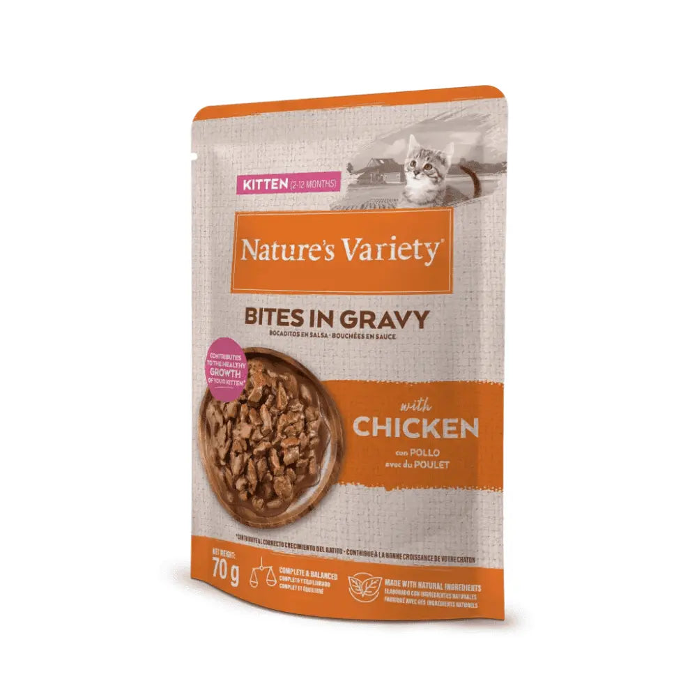 Nature'S Variety Bocaditos en Salsa para Gatitos 70 g al mejor precio -Todoanimal.es