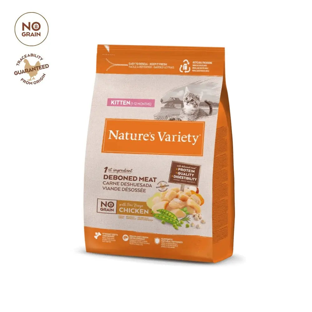 Nature'S Variety Cat No Grain Kitten Chicken Pienso con Pollo para Gatitos al mejor precio -Todoanimal.es