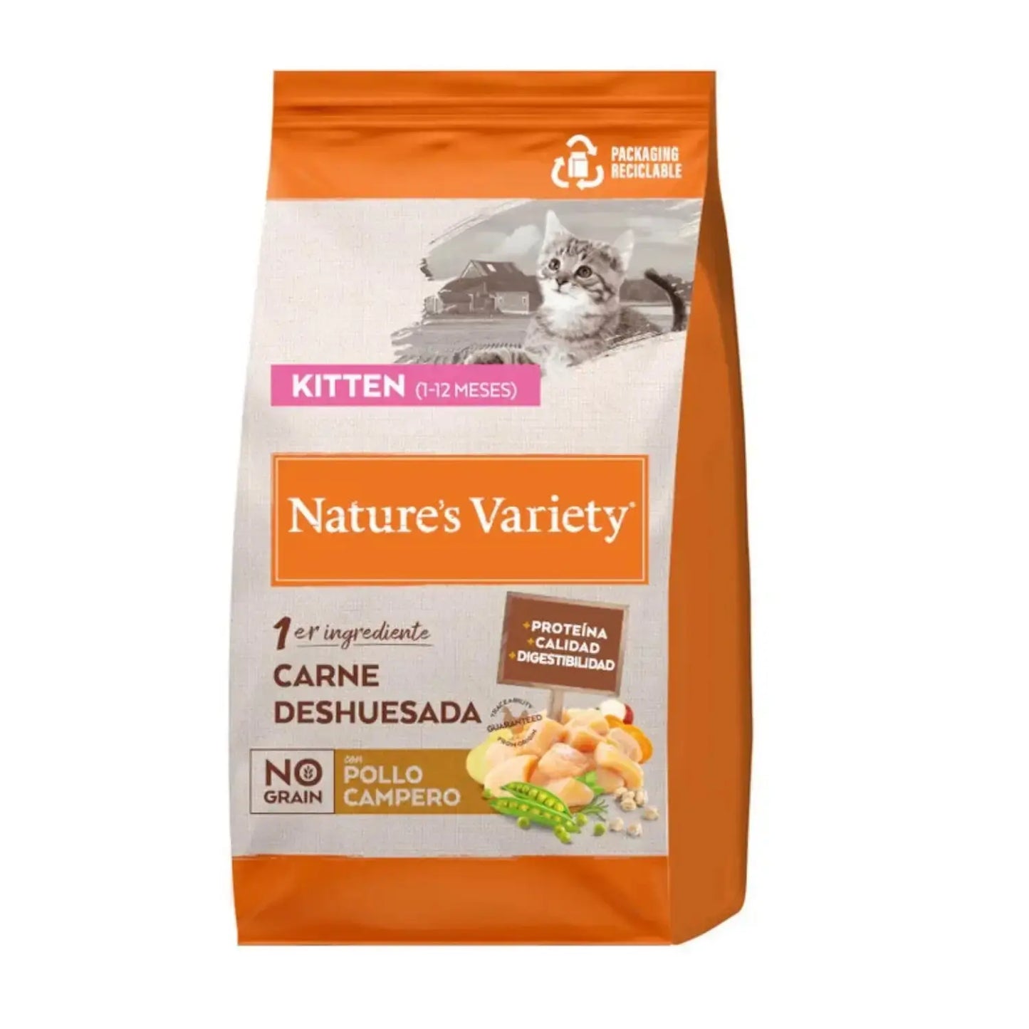 Nature'S Variety Cat No Grain Kitten Pollo 3Kg AFFINITY PETCARE, S.A. UNIPERSONAL