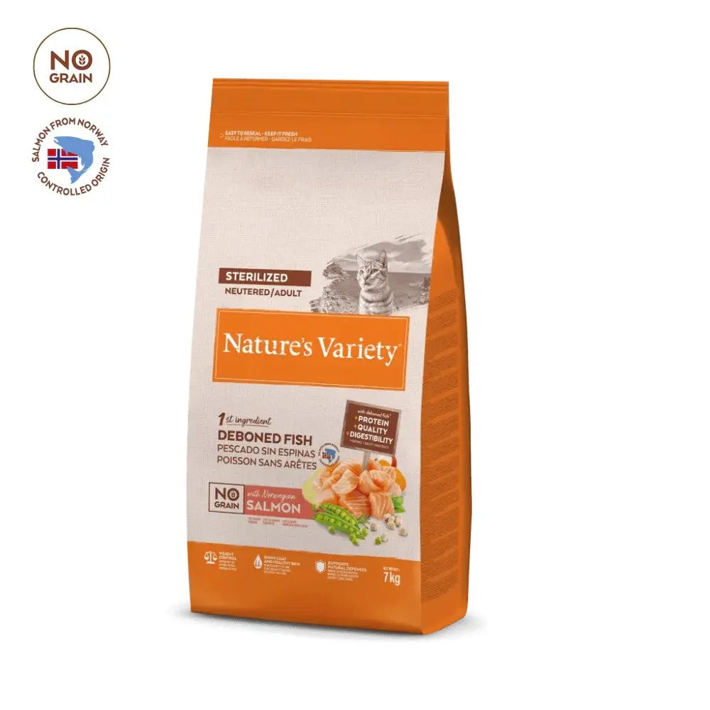 Nature'S Variety Cat No Grain Sterilized Salmón Noruego al mejor precio -Todoanimal.es