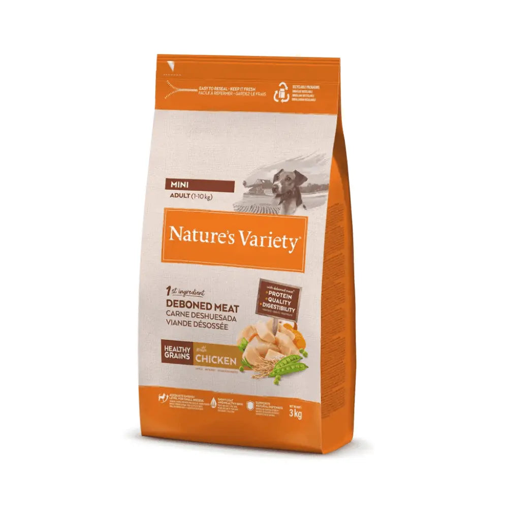 Nature'S Variety Healthy Grain Adult Mini Pollo Pienso para Perros al mejor precio -Todoanimal.es