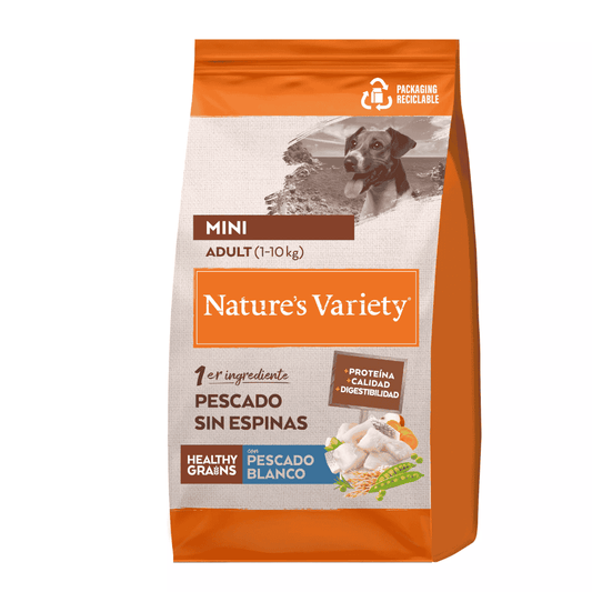 Nature'S Variety Healthy Grain Mini Pescado Blanco al mejor precio -Todoanimal.es