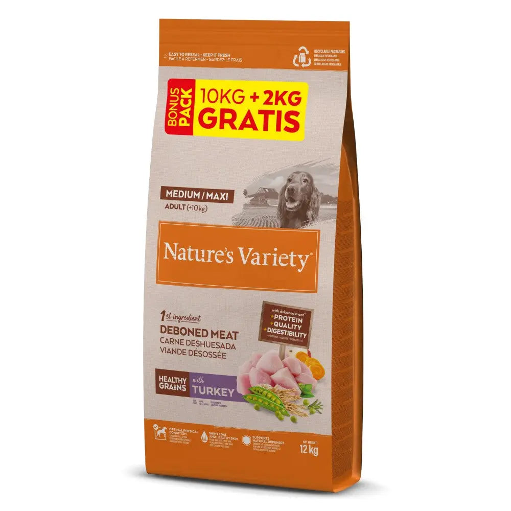 Nature'S Variety Healthy Grains Medium Maxi Pavo al mejor precio -Todoanimal.es